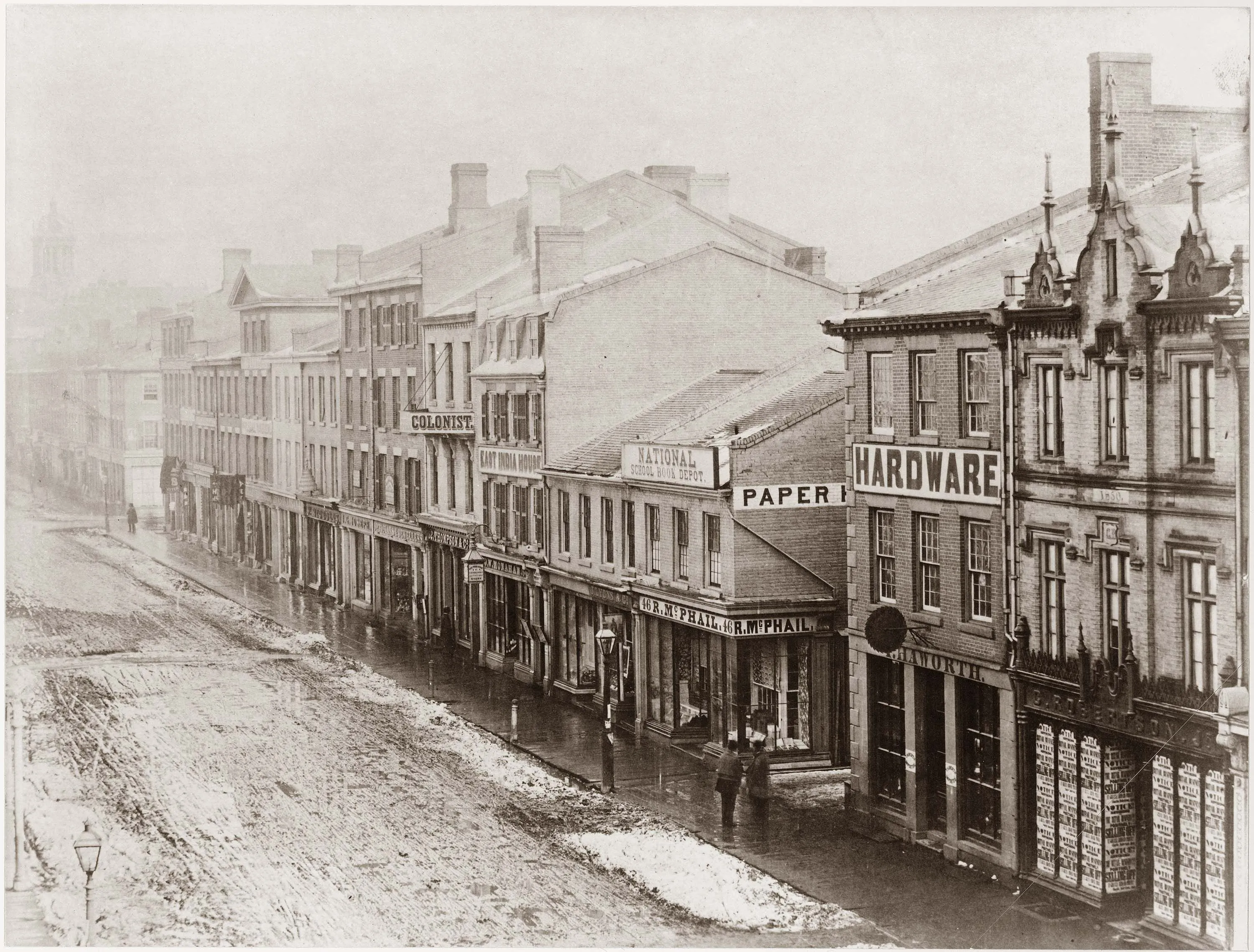 Downtown Toronto street scene around 1900
