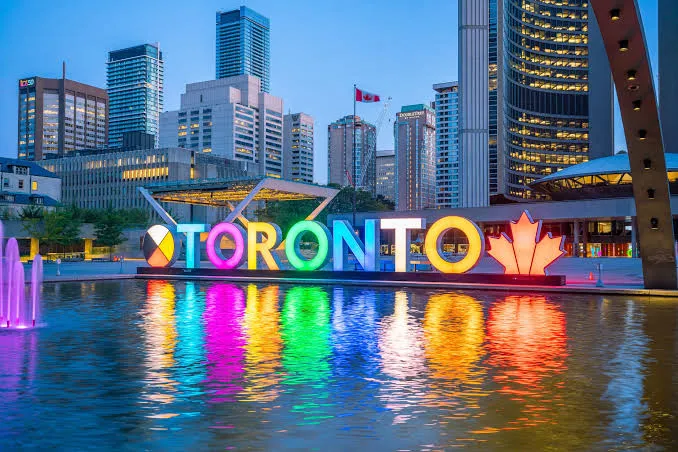 Toronto sign at Nathan Phillips Square