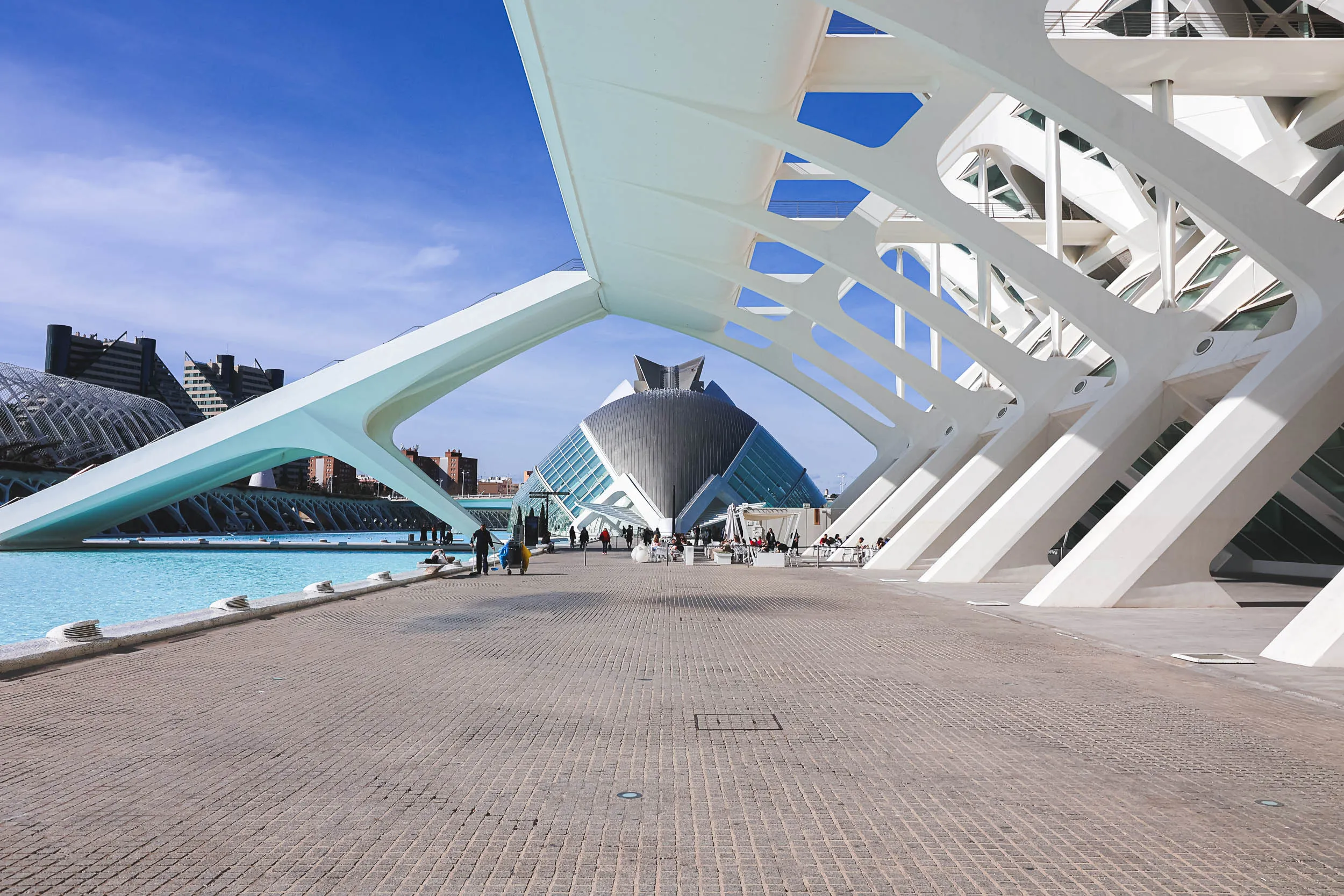 Modern architecture at City of Arts and Sciences