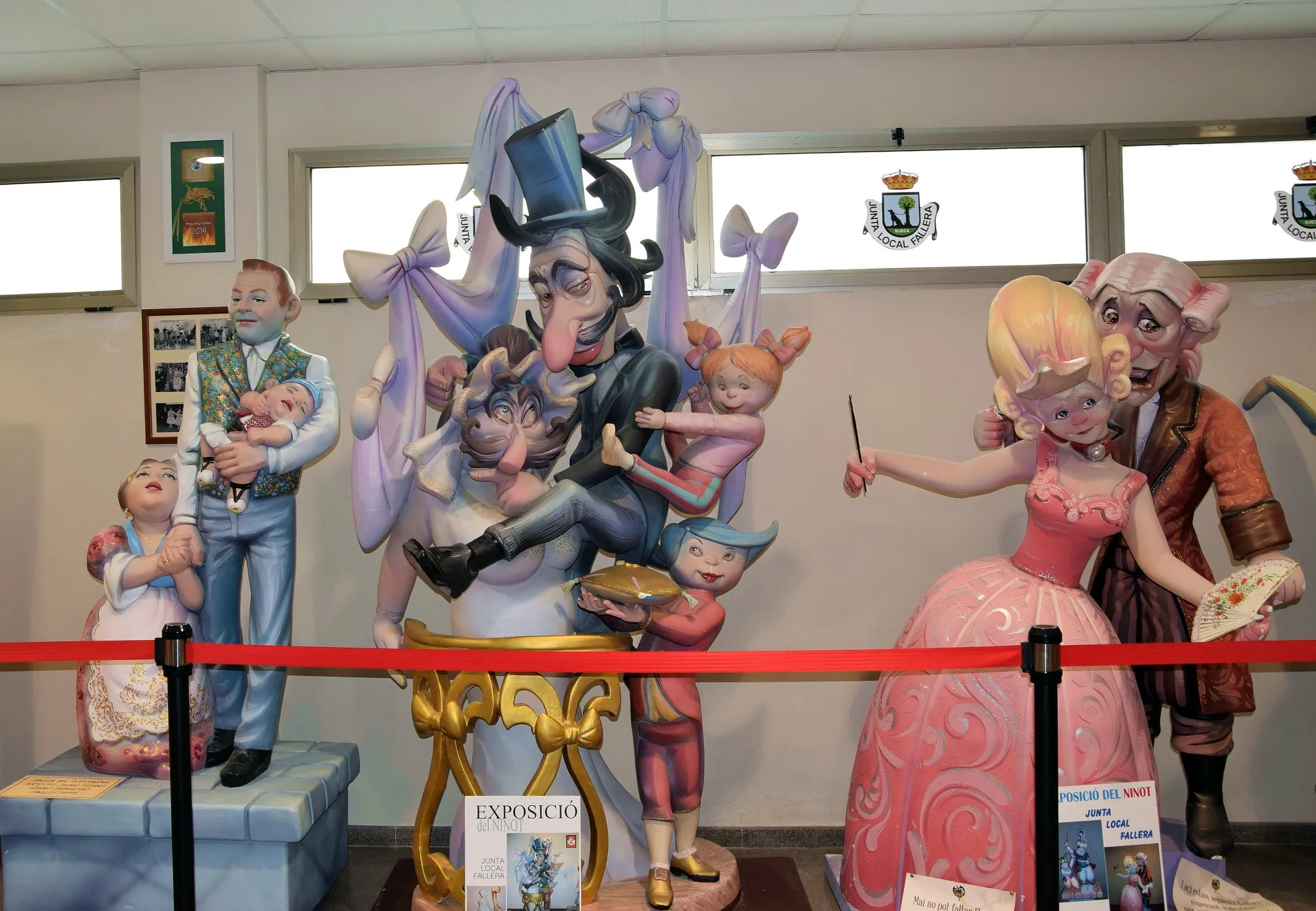 Colorful Fallero Museum statues