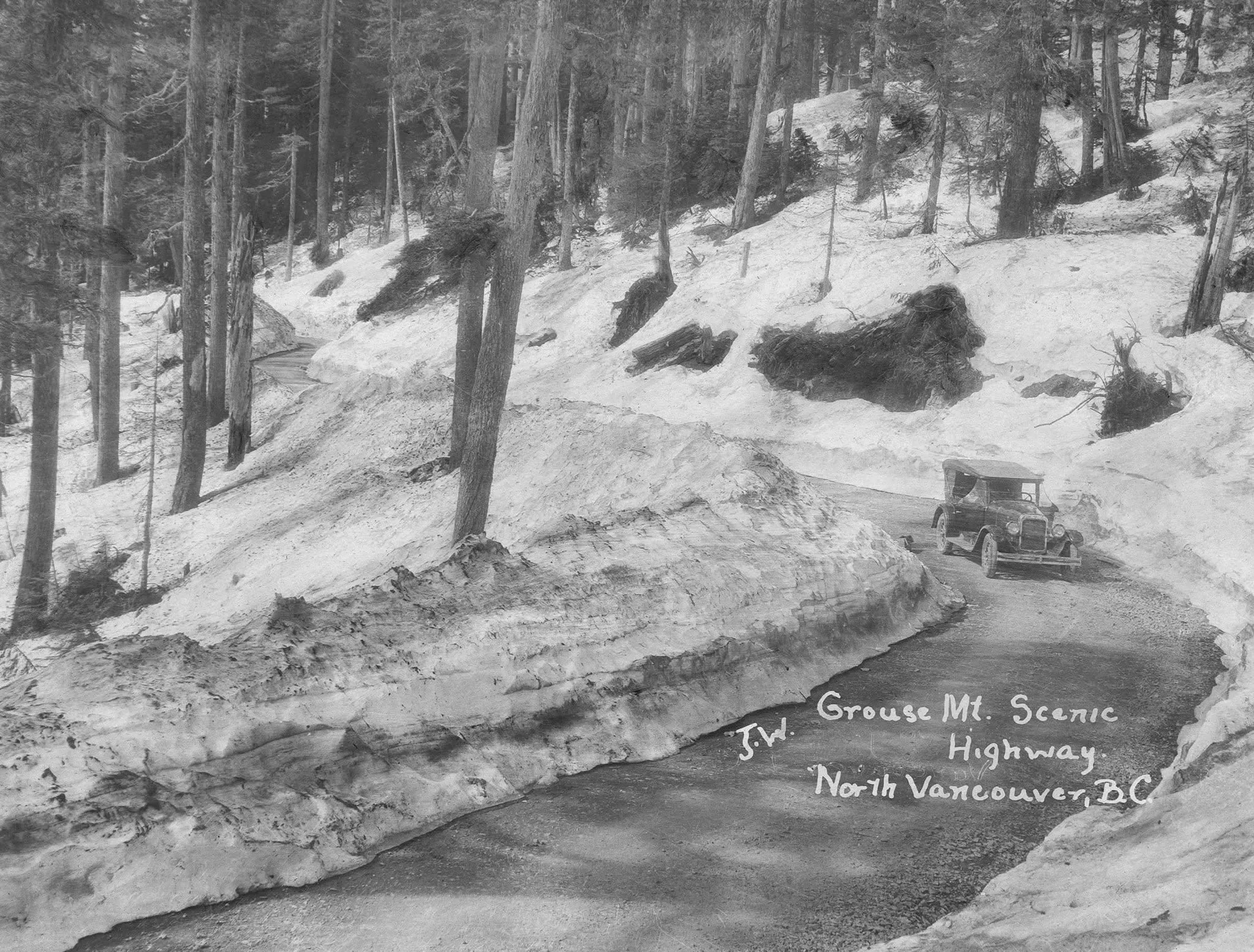 Grouse Mountain road in 1920