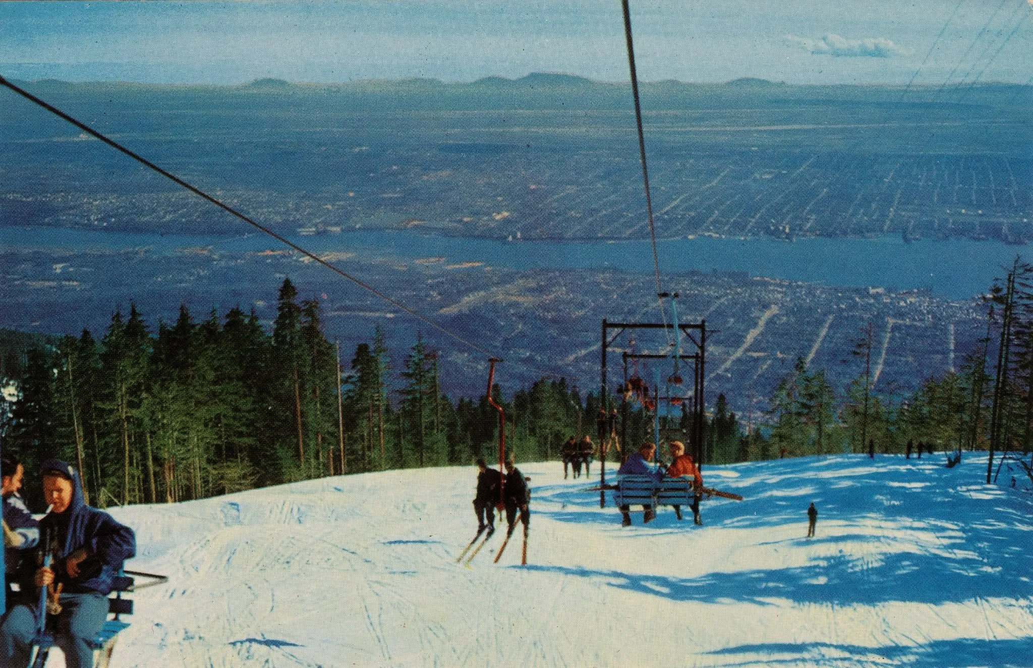 Chairlift on Grouse Mountain in 1959