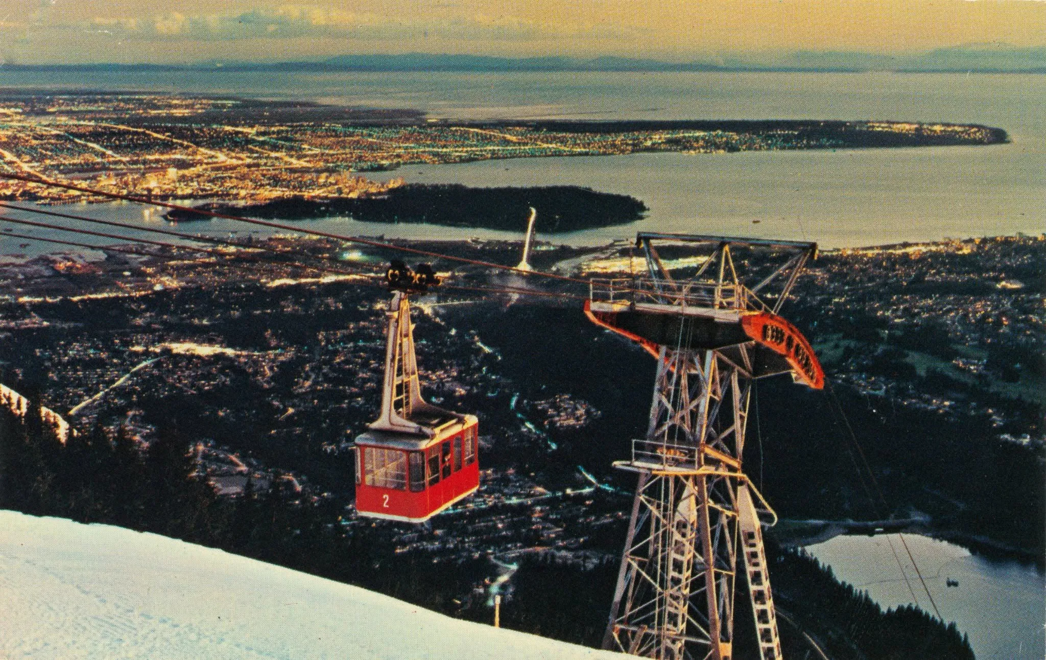 Grouse Mountain cableway gondola in 1964