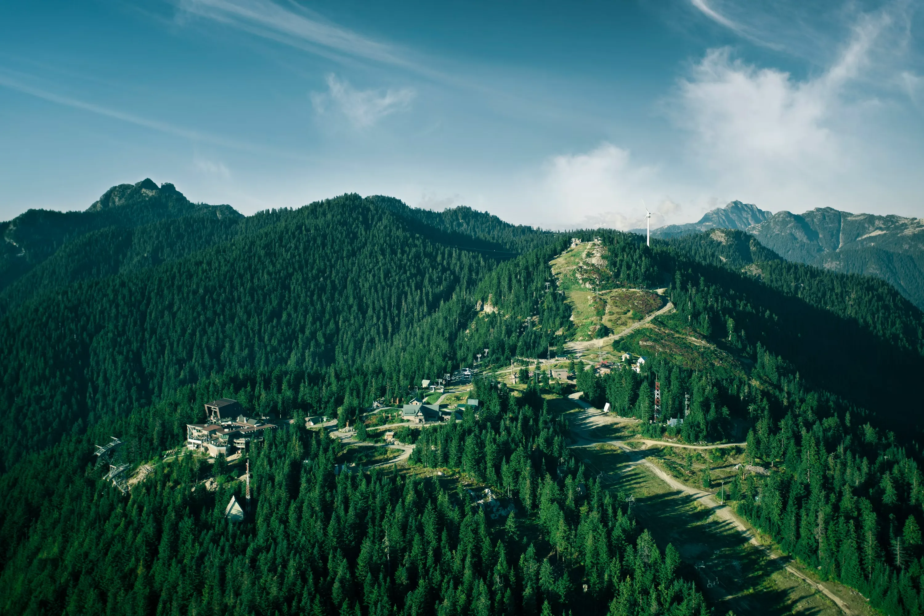 Bird's-eye view of Grouse Mountain