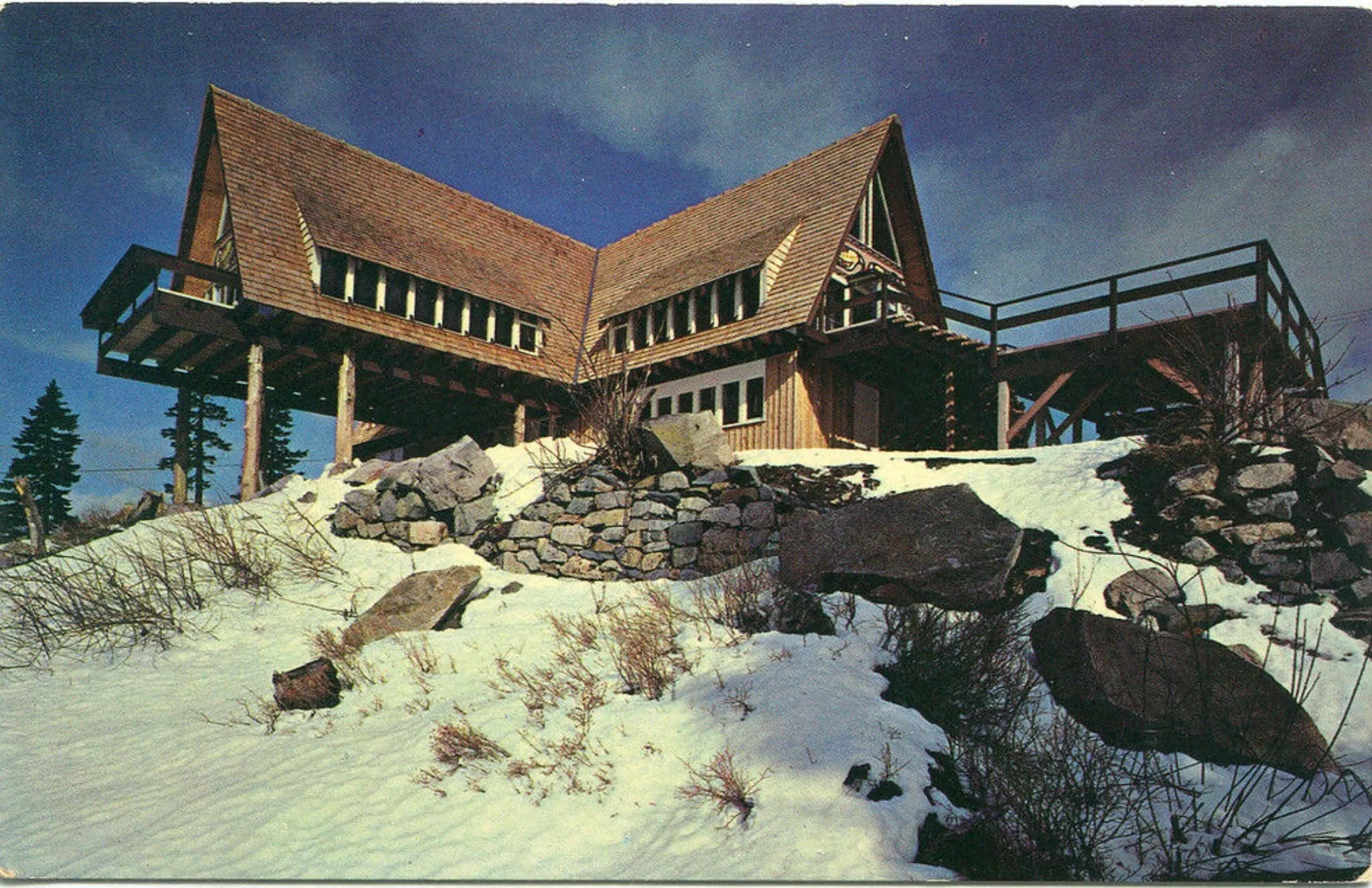 Mountain chalet on Grouse Mountain in 1960