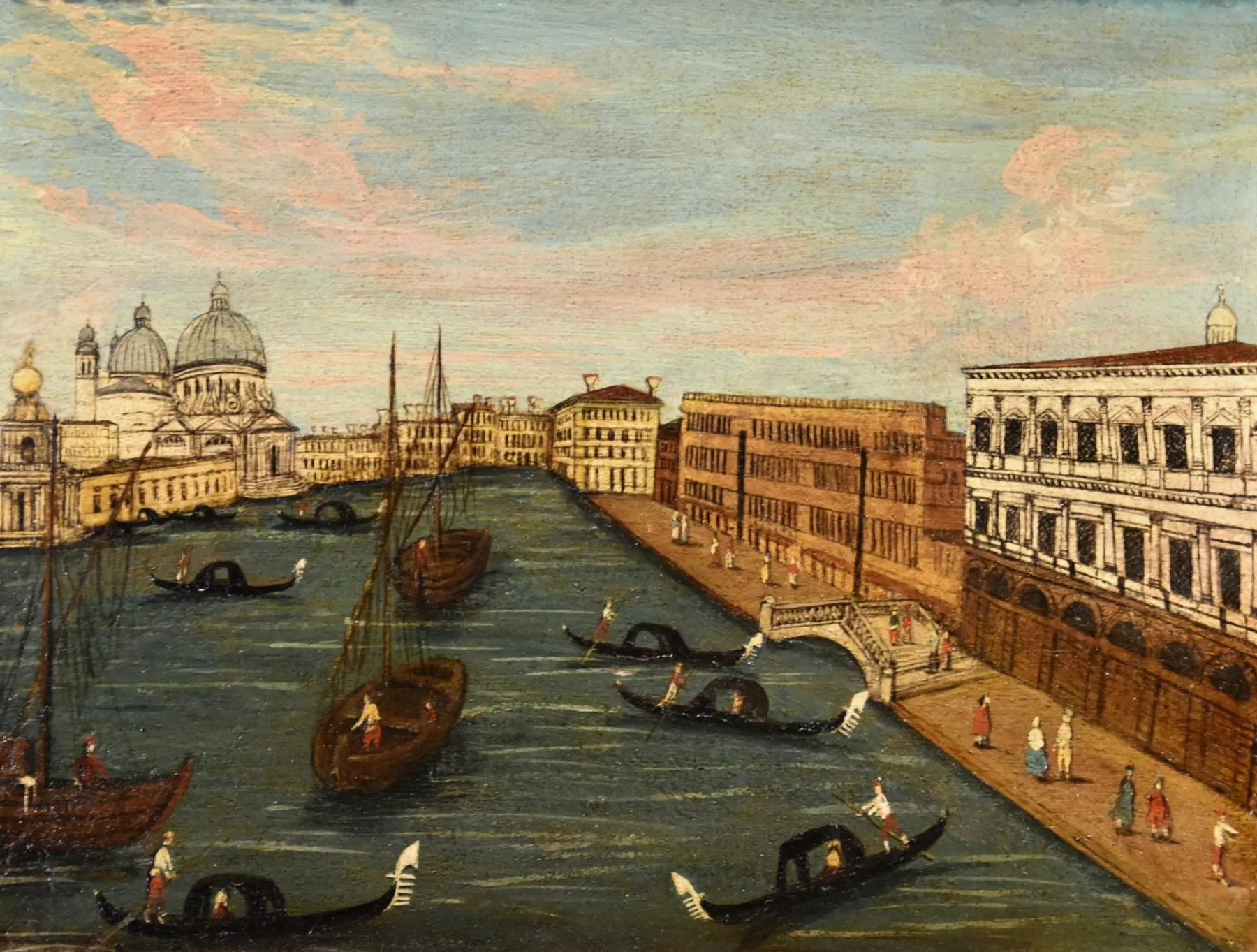 18th-century painting of gondolas