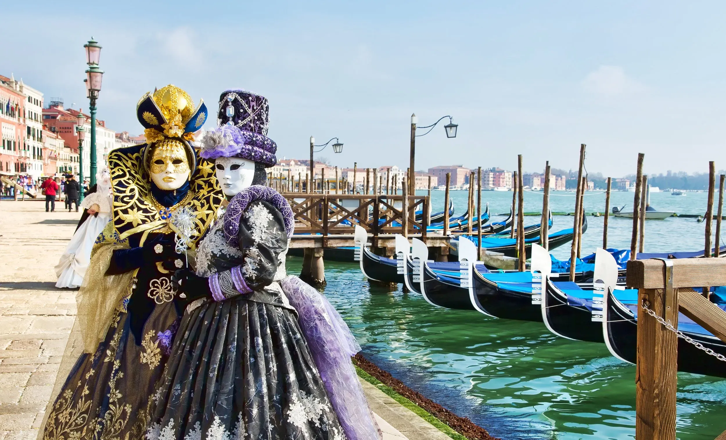Venetian masks and gondolas