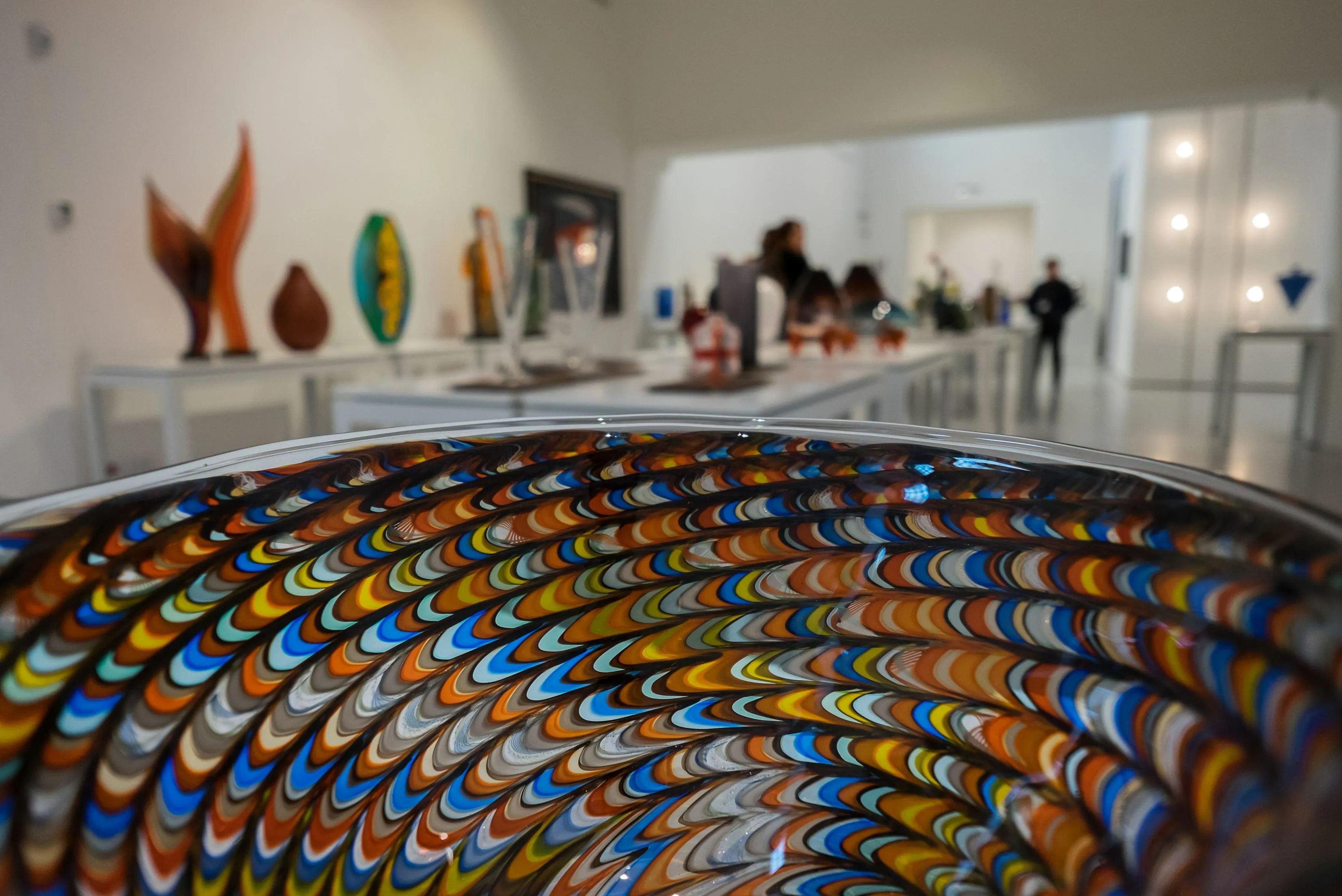 Visitor scanning ticket at the Murano Glass Museum entrance