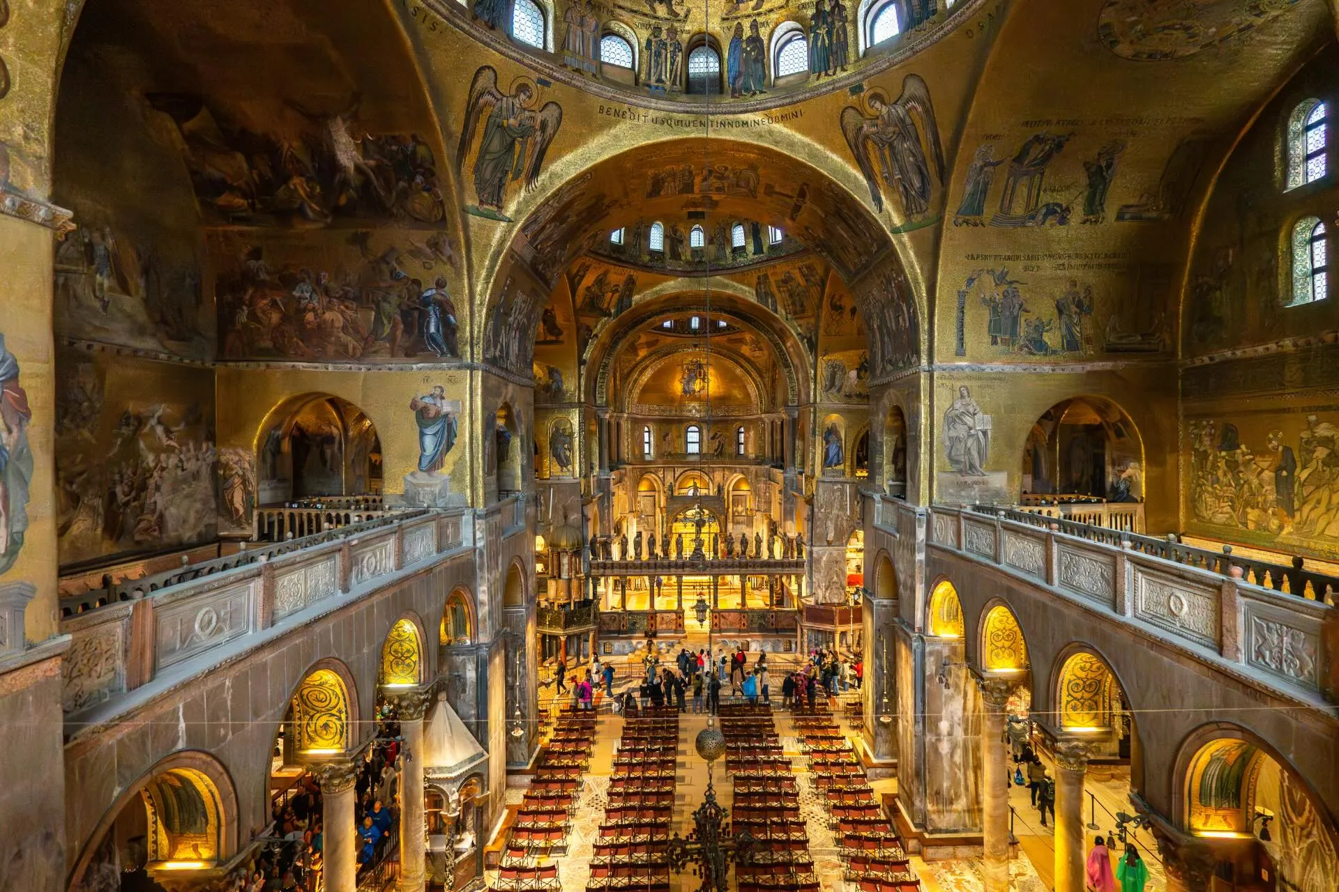 Main nave of St. Mark’s Basilica interior