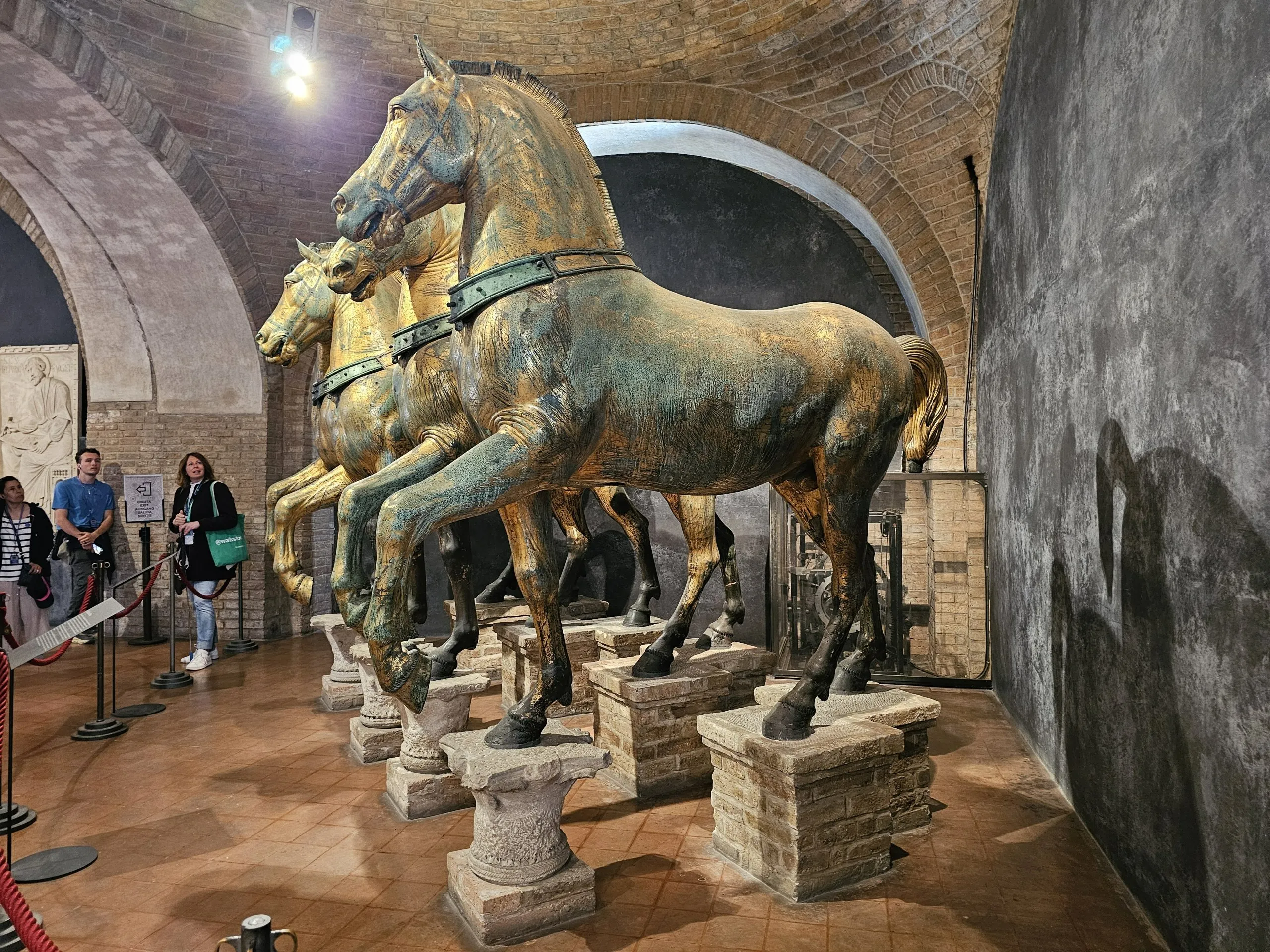 Original bronze horses in St. Mark’s Museum