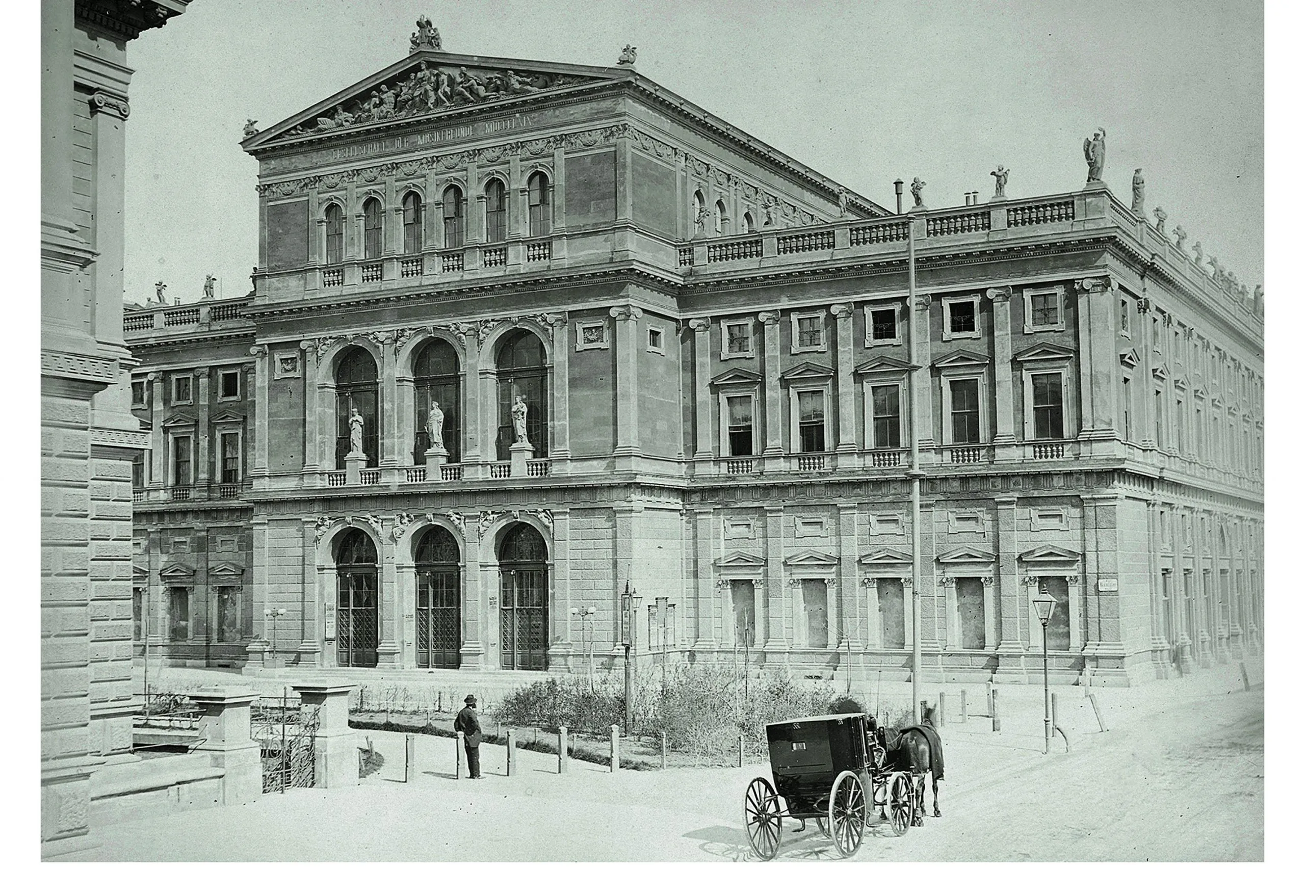 Historic view of the Musikverein building