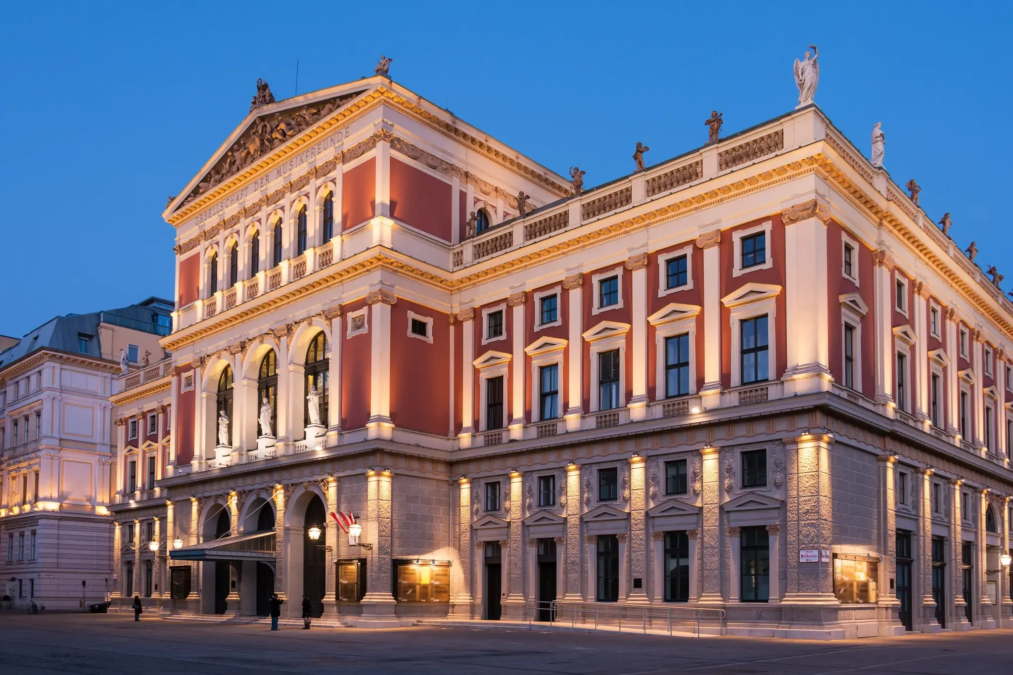 Musikverein exterior facade in Vienna