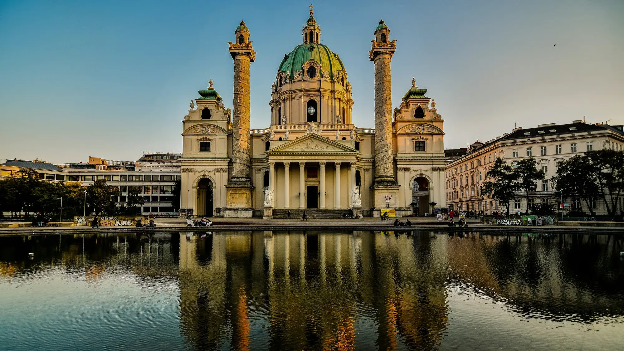 Karlskirche at Sunset