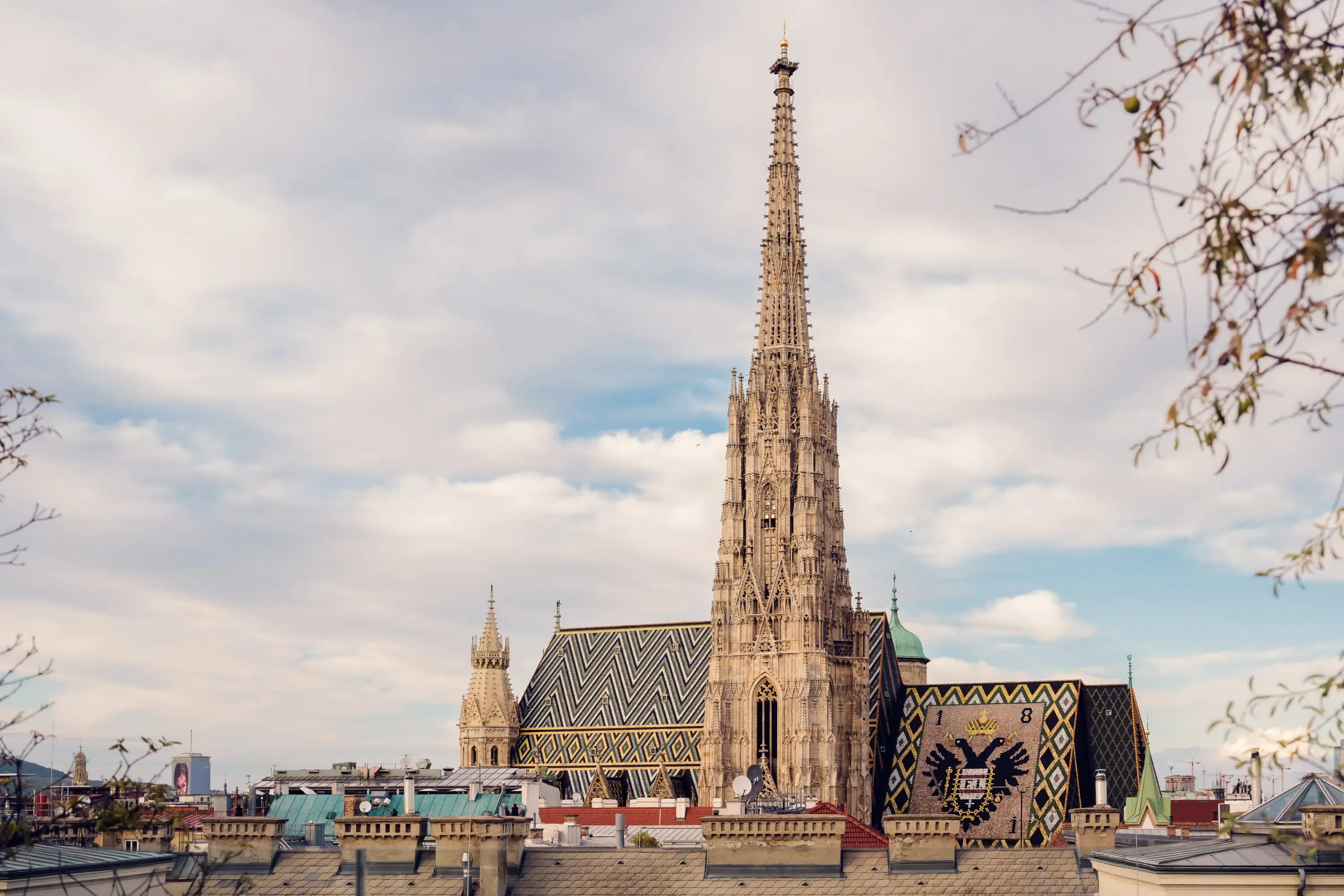 Tower structure connected to the famous Pummerin bell at Stephansdom