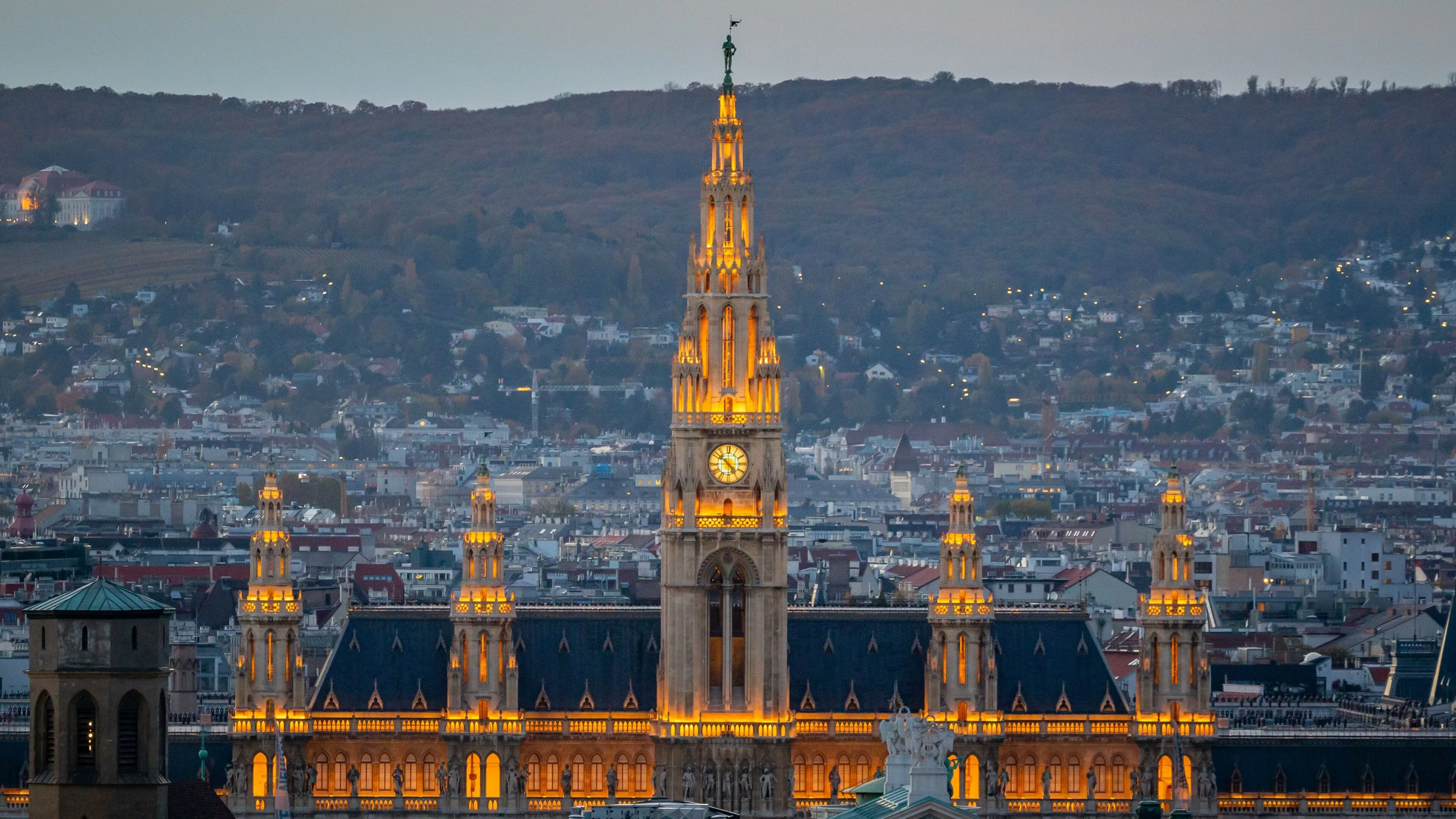 Gothic bell tower detail at St. Stephen's Cathedral