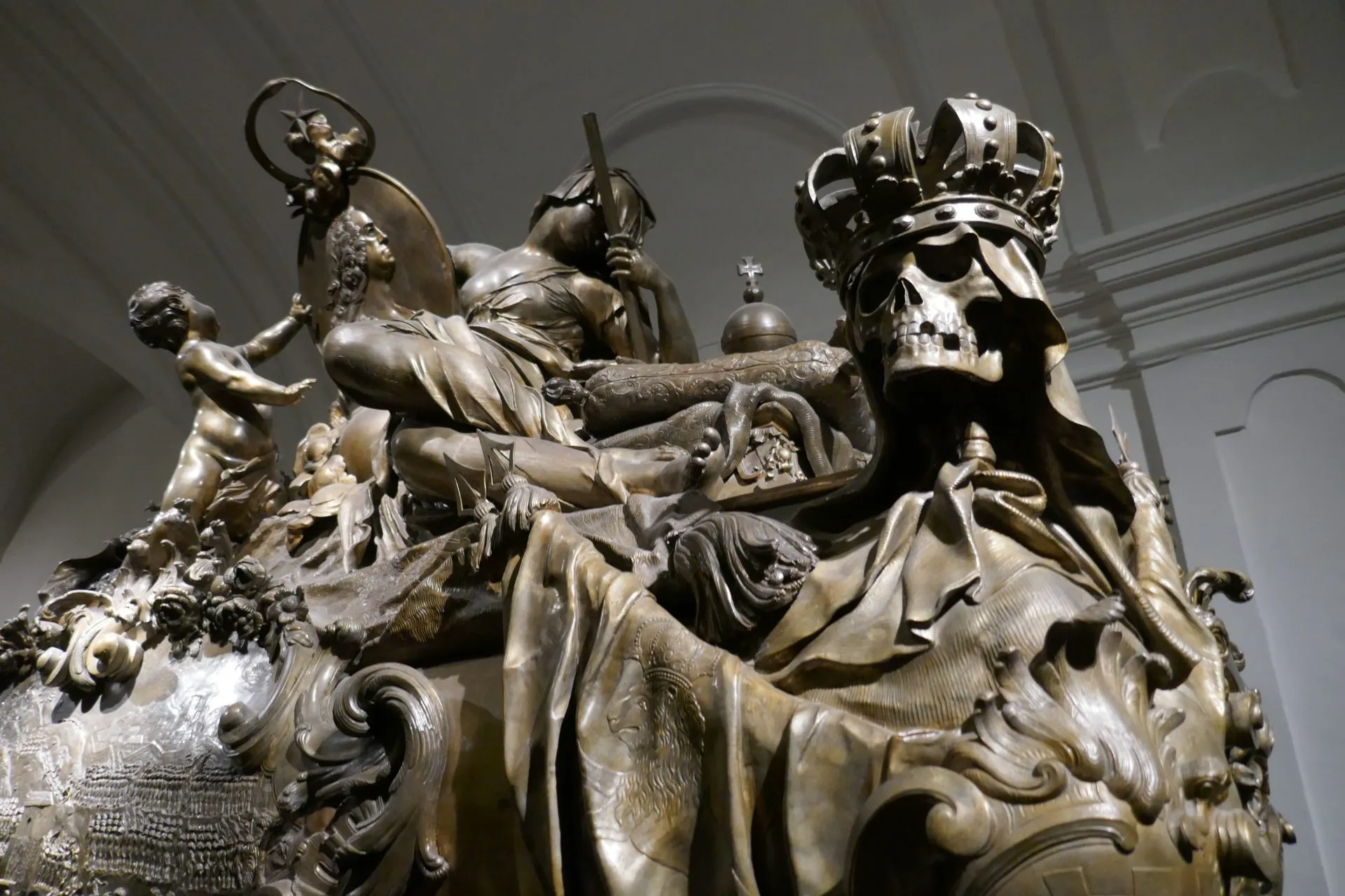 Historic underground crypt space associated with Vienna burial heritage