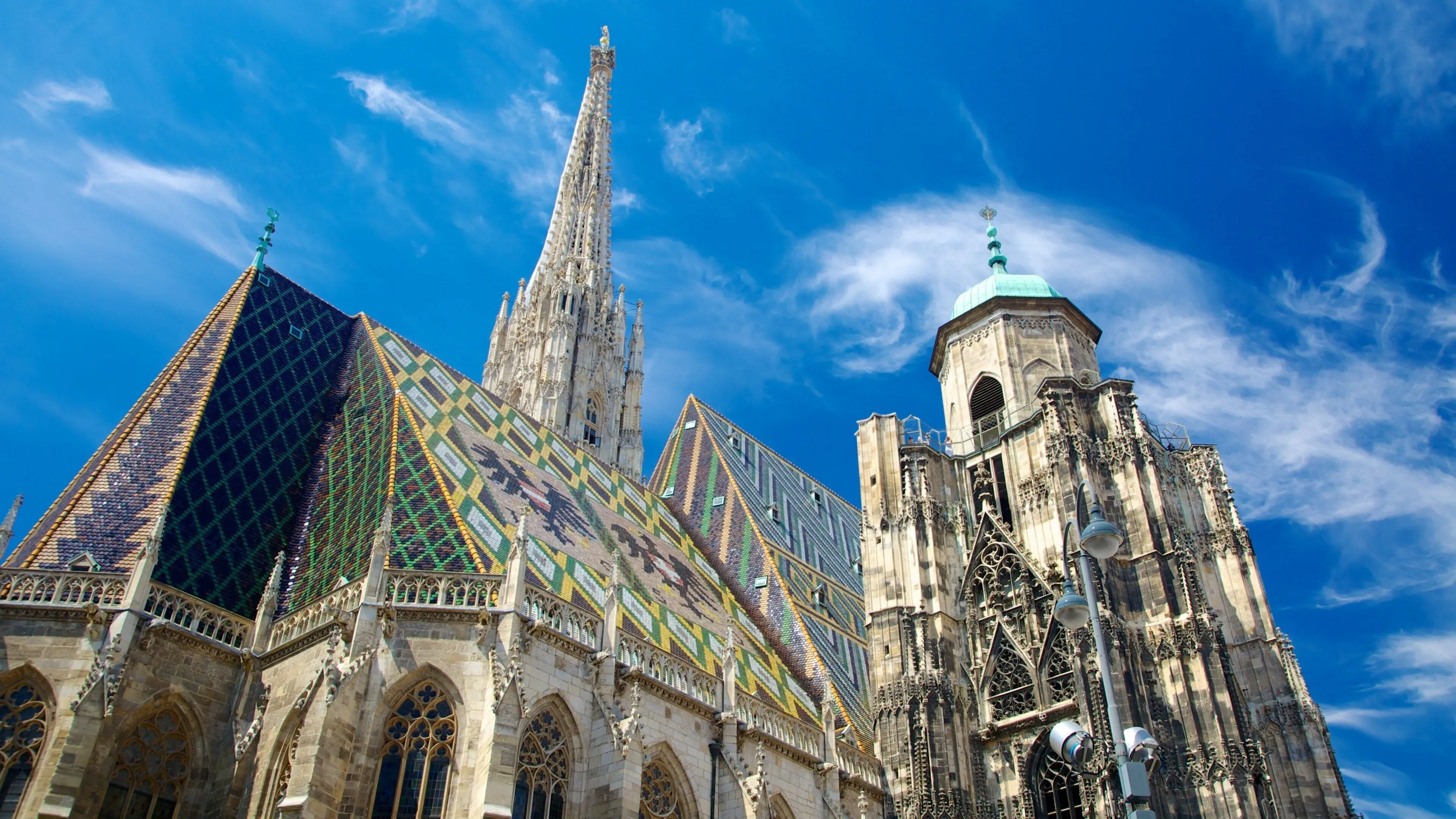 St. Stephen's Cathedral facade viewed from below