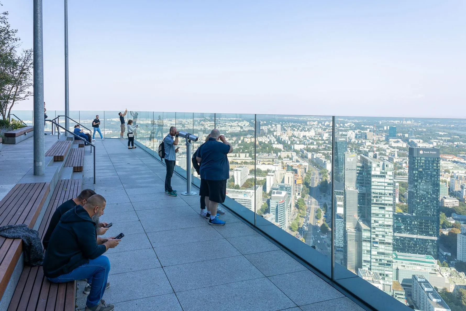 Observation deck view at Highline Warsaw