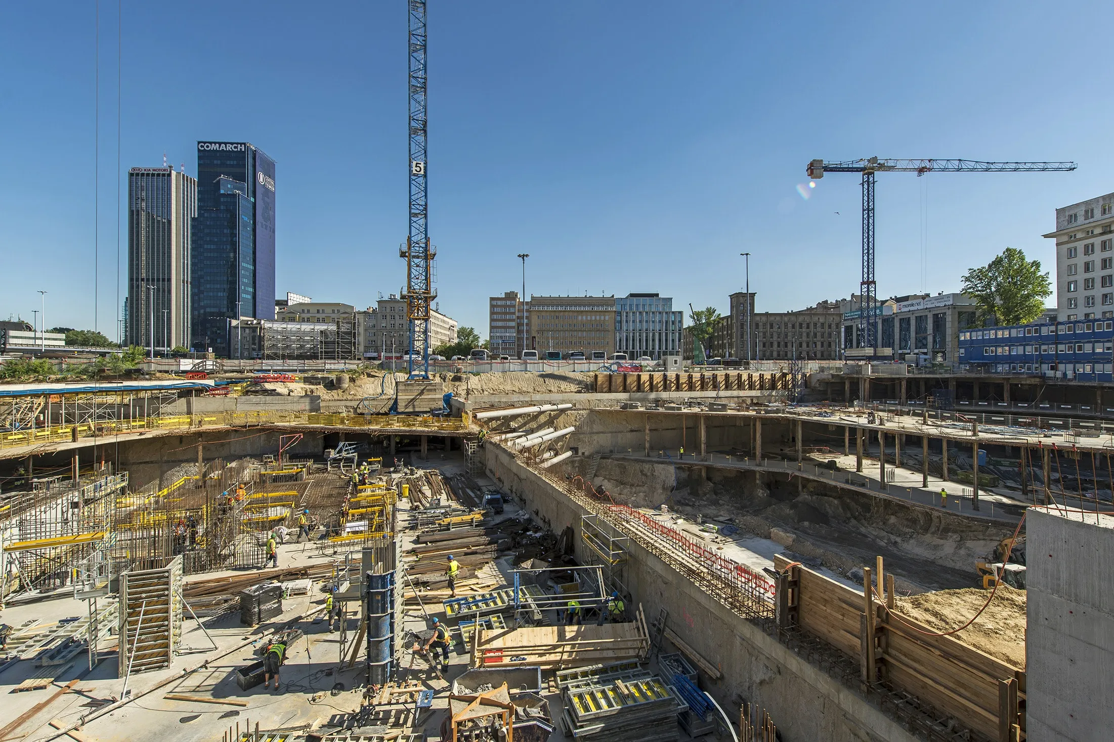 Final construction phase of Varso Tower